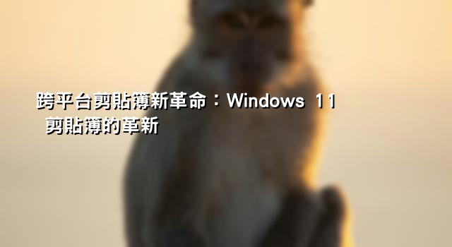 跨平台剪貼簿新革命：Windows 11 剪貼簿的革新